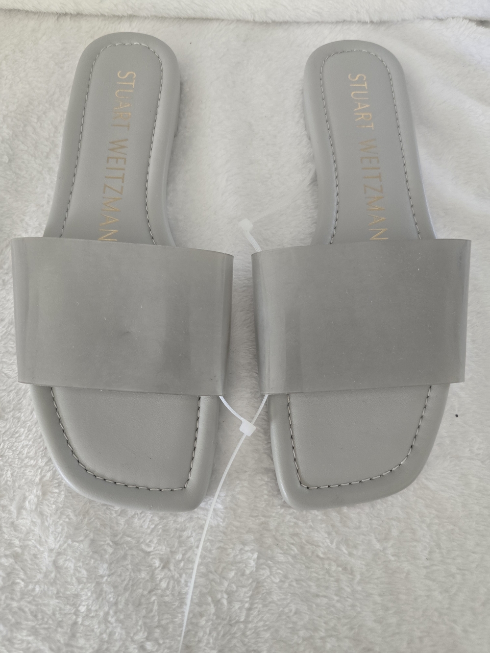 Stuart Weitzman Gray Slide Sandals Size 6 No Box